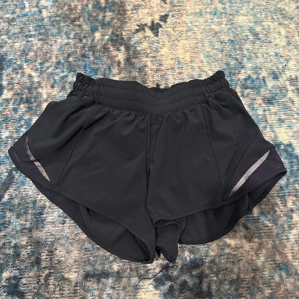 Navy Lululemon Hotty Hot 2.5 Shorts